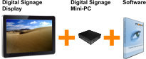 Digital Signage Bundle mit Mini-PC